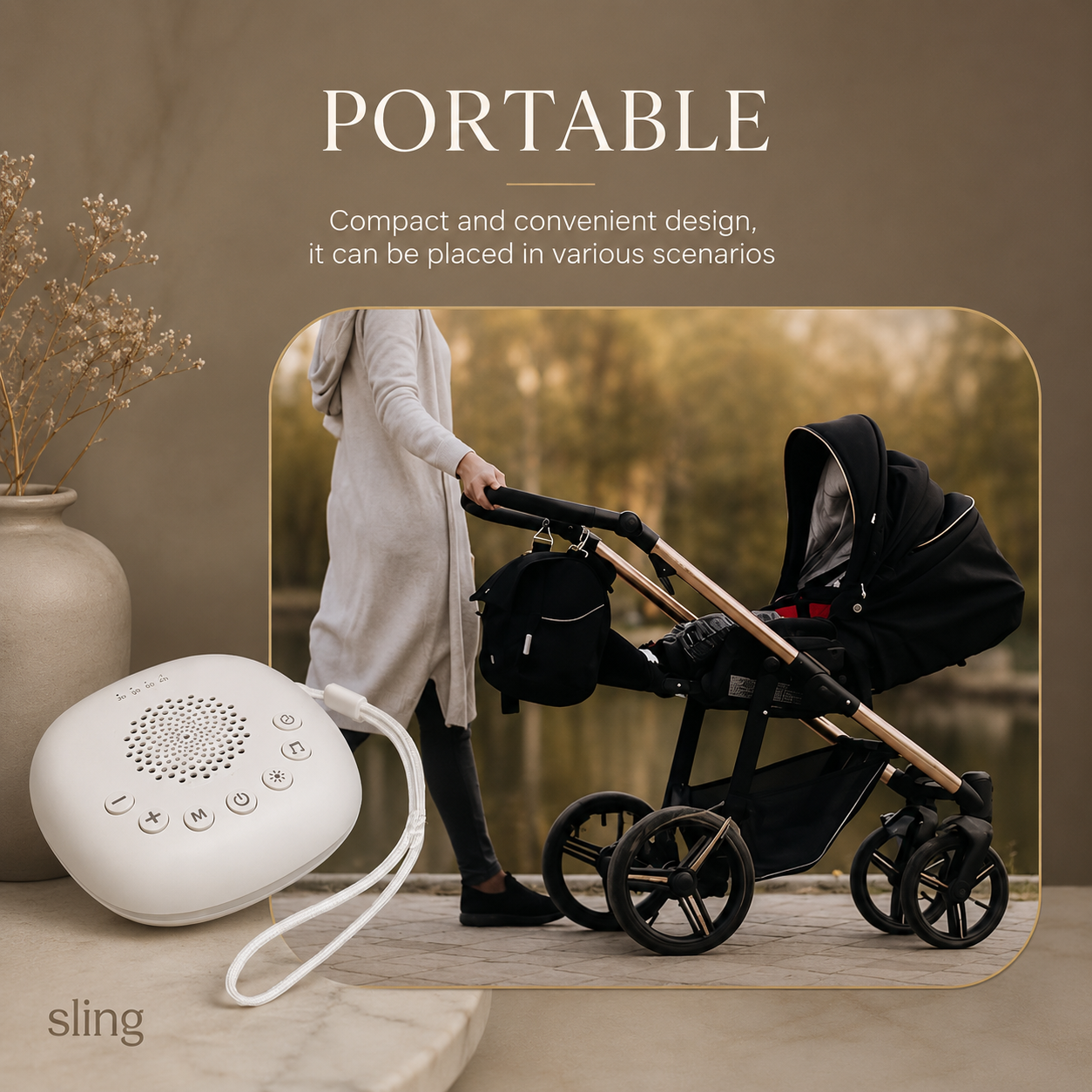 Portable White Noise & Night Light Machine