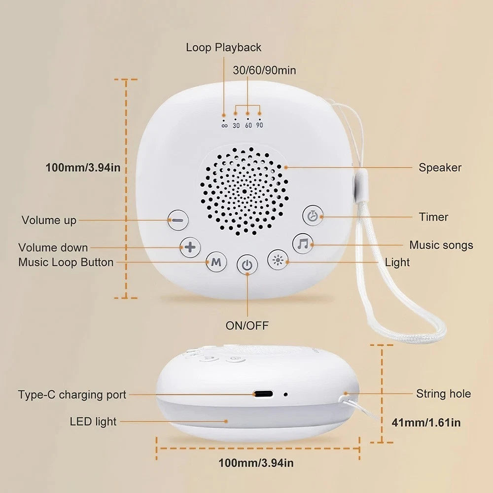 Portable White Noise & Night Light Machine